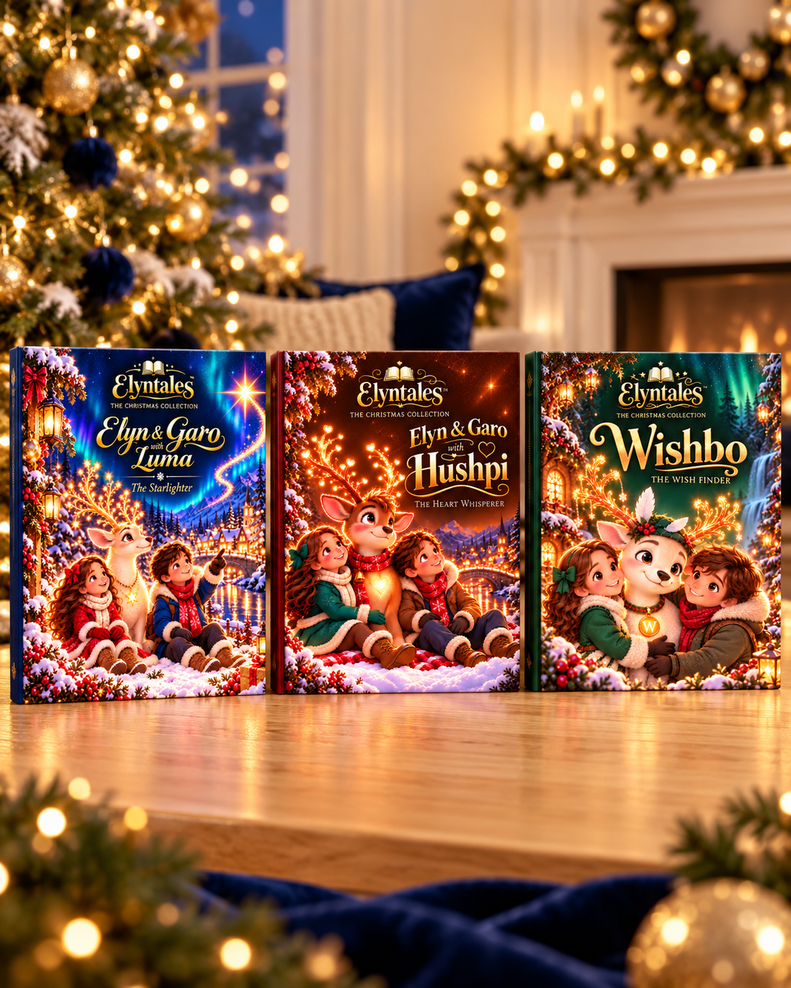 Elyntales Christmas Collection Set 1 (Luma, Hushpi & Wishbo) — Three Magical Christmas Adventures of Hope, Love & Kindness